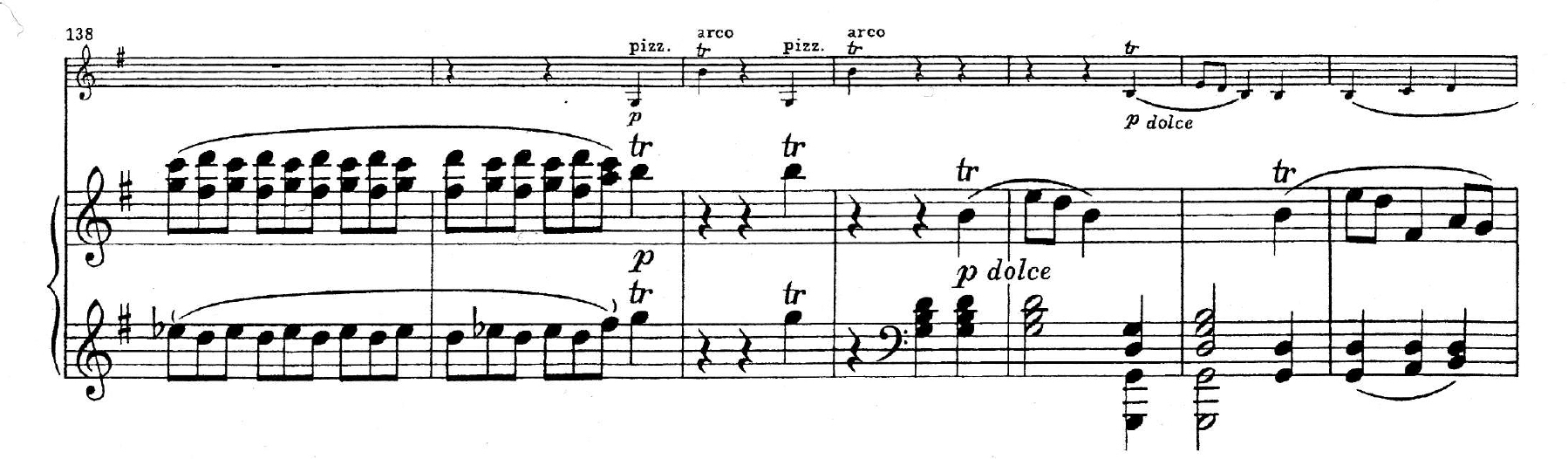 Beethoven, Violinsonate op. 96, 1. Satz, T. l38-144